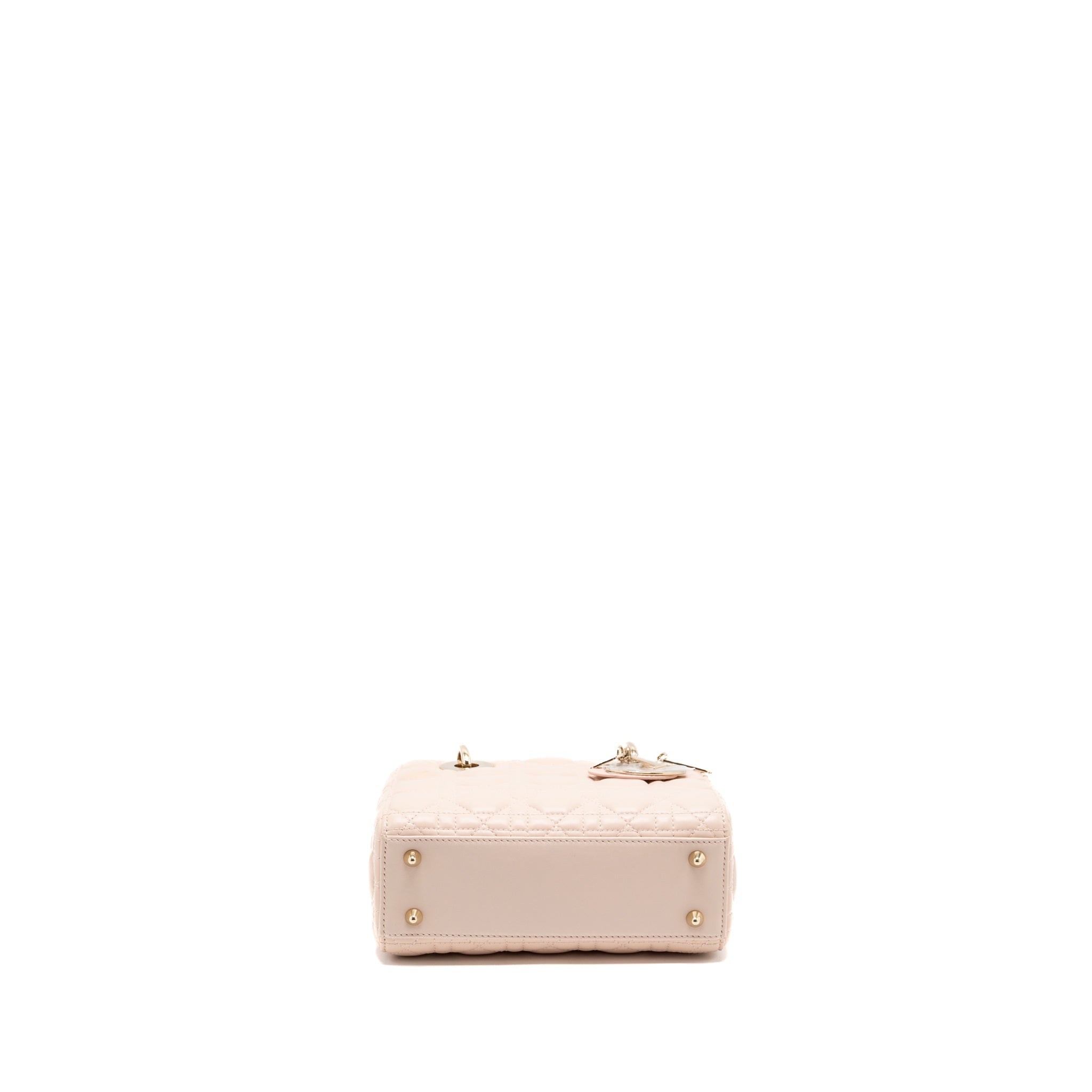 DIOR MY ABC DIOR SMALL LADY DIOR LAMBSKIN PINK LGHW