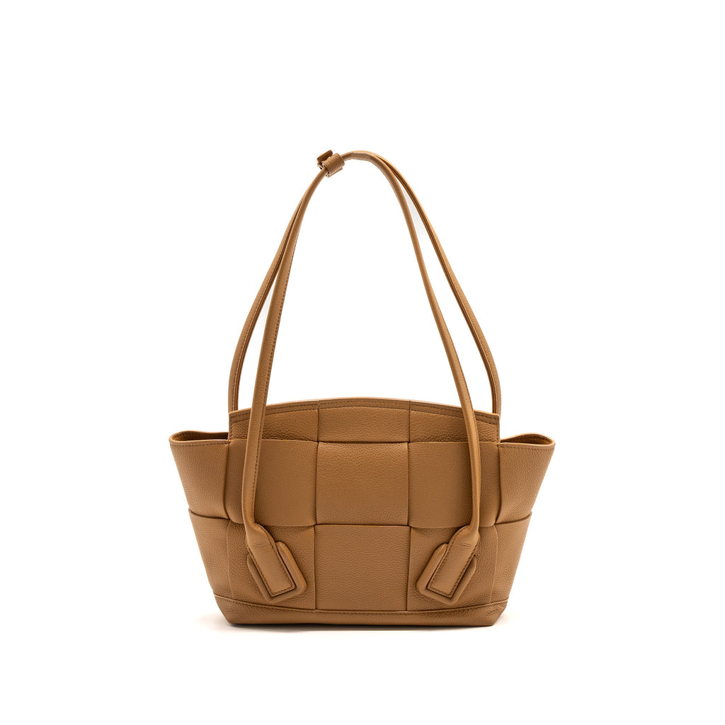 BOTTEGA VENETA SMALL ARCO BAG CALFSKIN WOOD GHW
