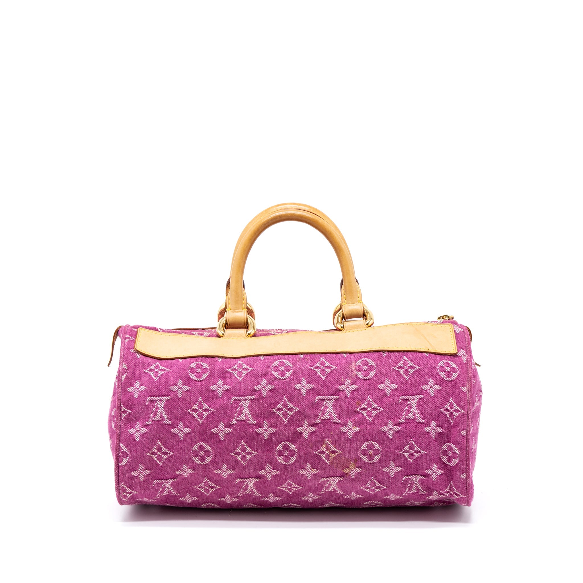 LOUIS VUITTON VINTAGE NEO SPEEDY MONOGRAM DENIM PINK GHW