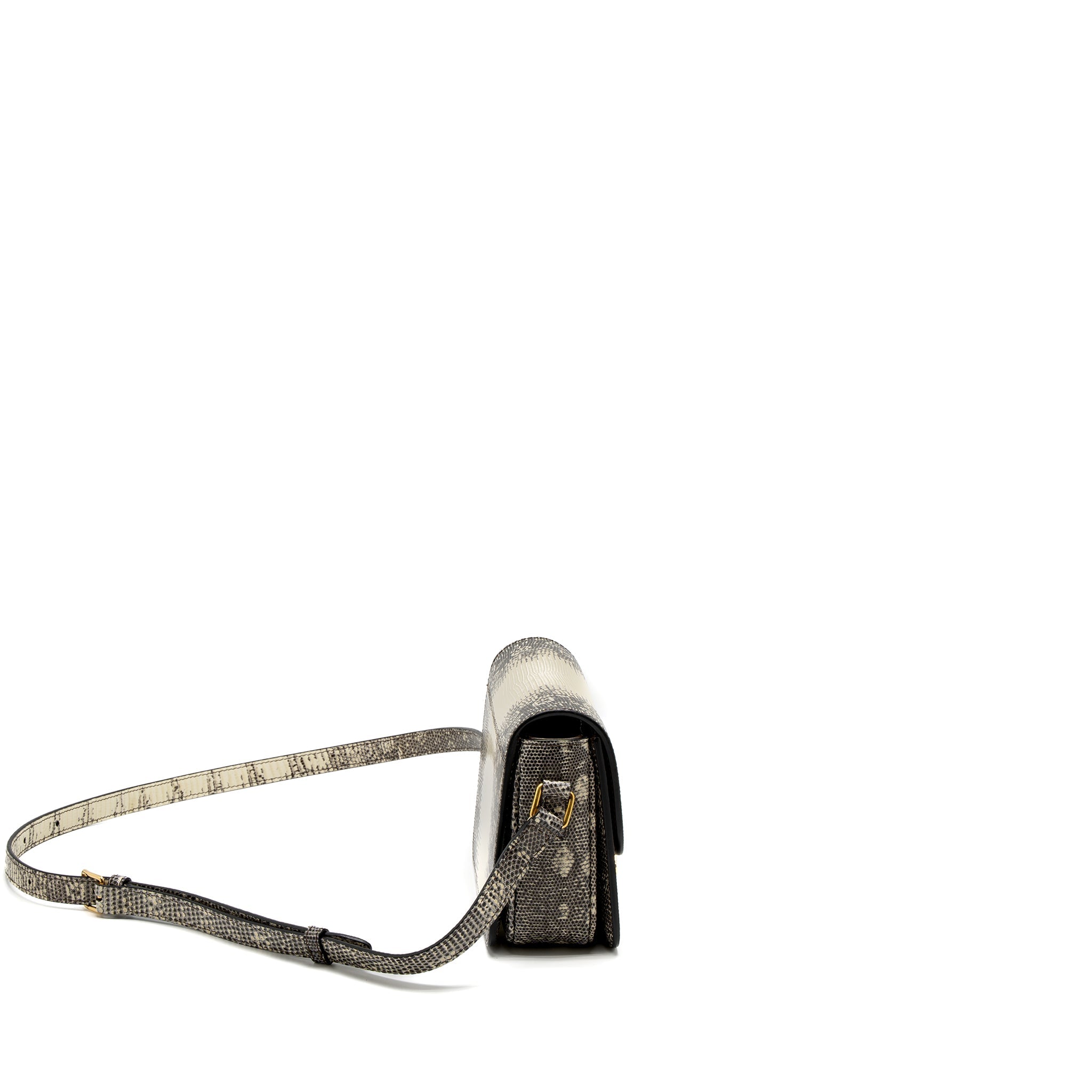 CELINE TEEN TRIOMPHE BAG LIZARD NATURAL COLOUR GHW