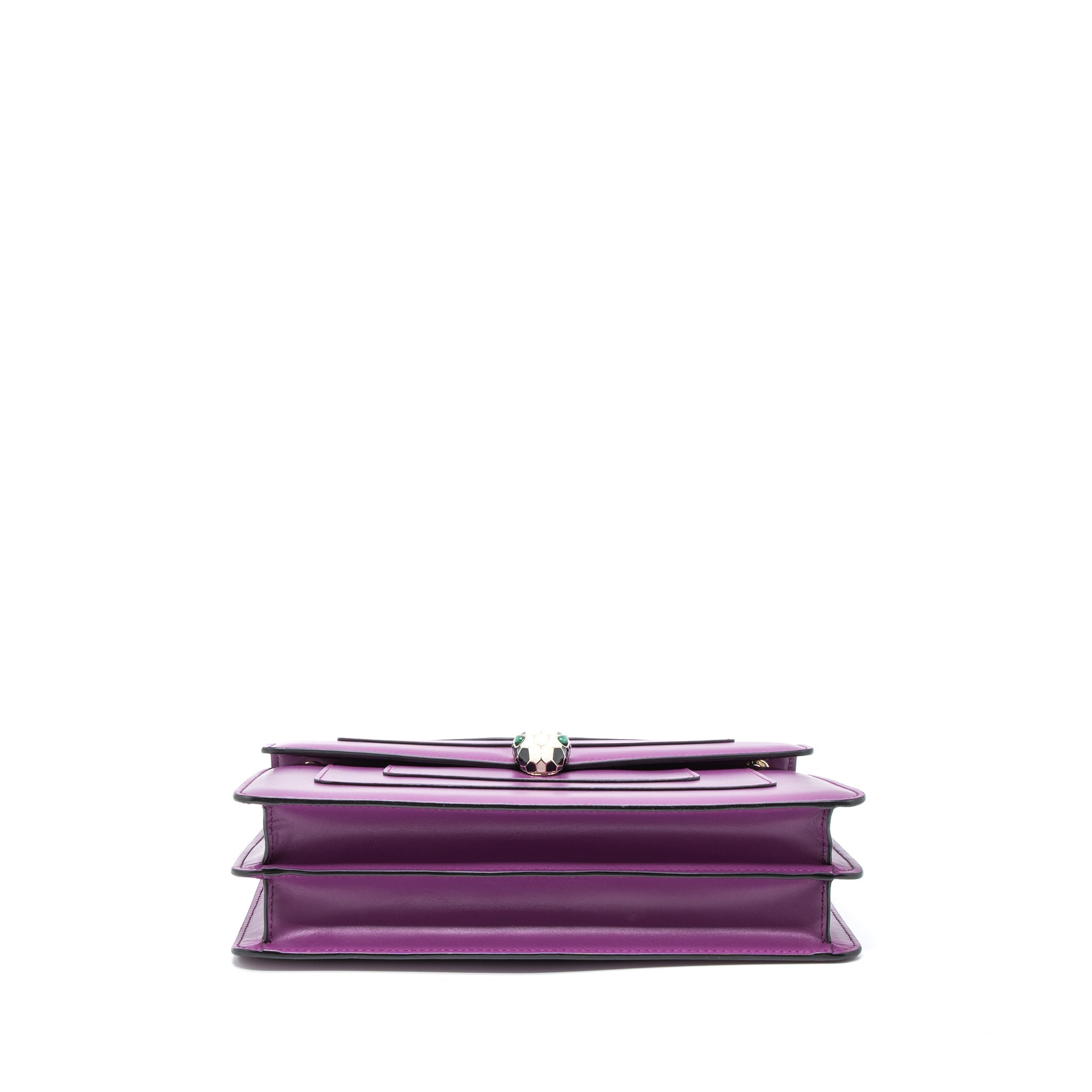 BVLGARI SERPENTI FOREVER SHOULDER BAG CALFSKIN PURPLE LGHW