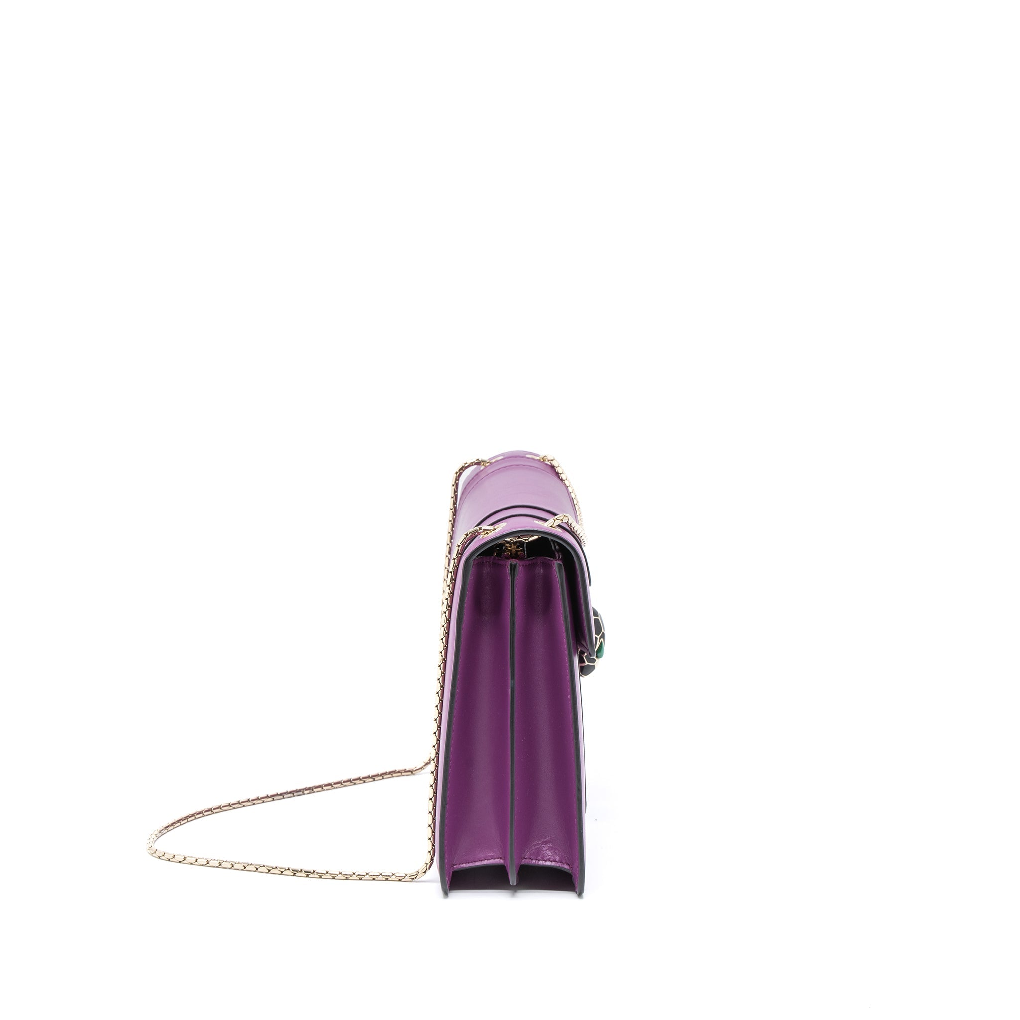BVLGARI SERPENTI FOREVER SHOULDER BAG CALFSKIN PURPLE LGHW