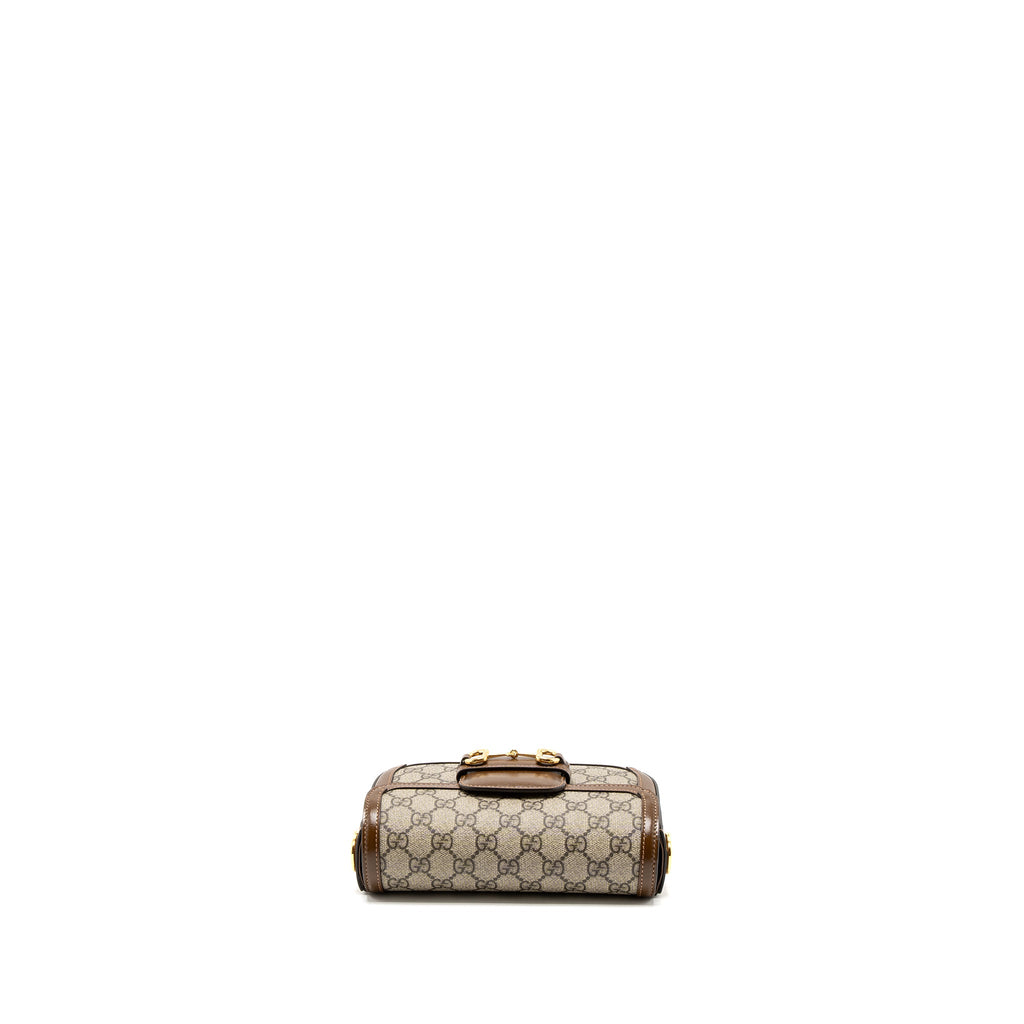 GUCCI HORSEBIT 1955 MINI BAG GG SUPREME CANVAS GHW