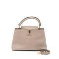 LOUIS VUITTON CAPUCINES MM TAURILLON LIGHT GREY GHW