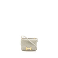 HERMES MINI CONSTANCE OSTRICH GRIS PERLE GHW