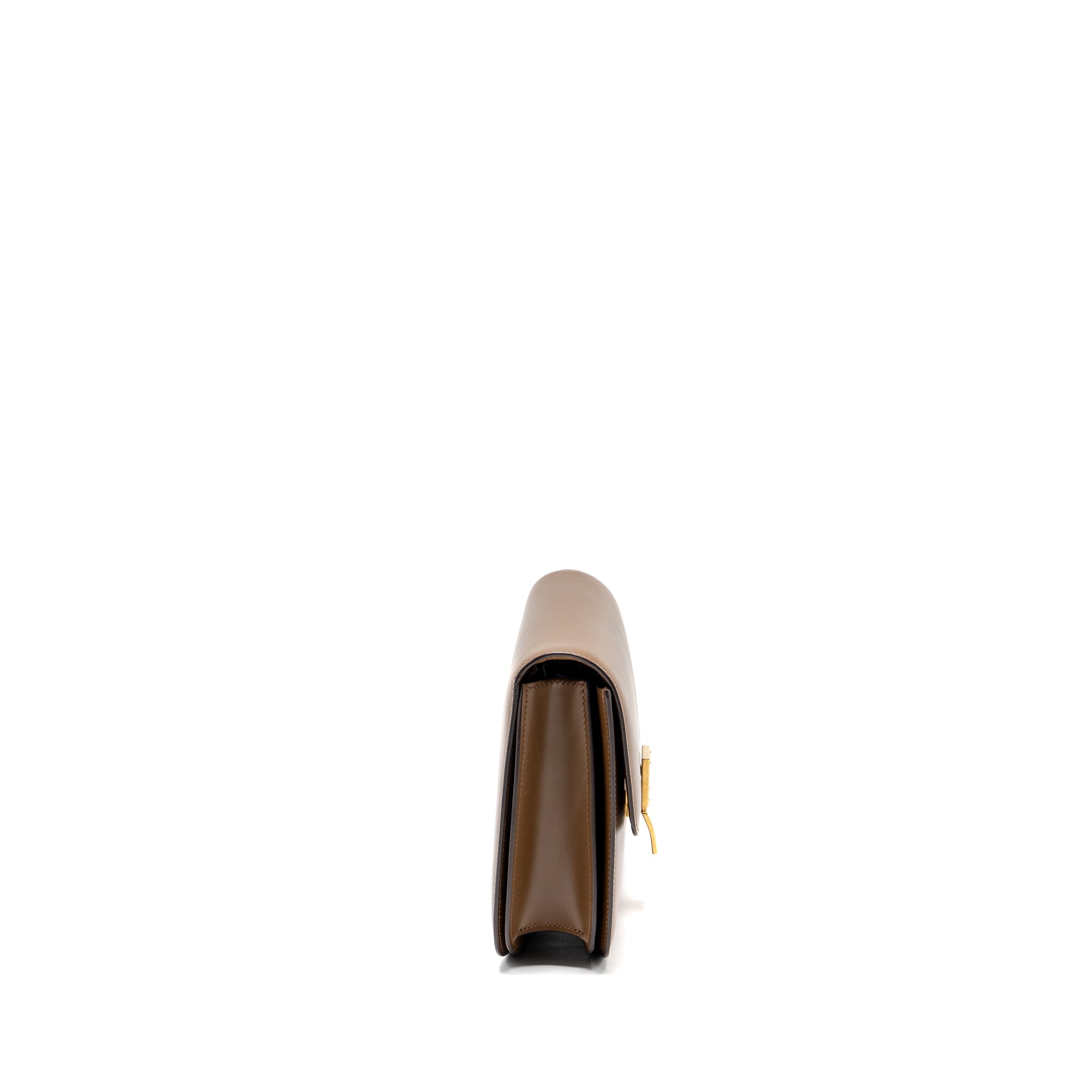 CELINE MEDIUM CLASSIC BOX BAG CALFSKIN BROWN GHW