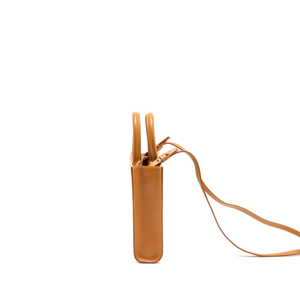 CELINE MINI VERTICAL CABAS CANVAS/CALFSKIN MULTICOLOUR GHW