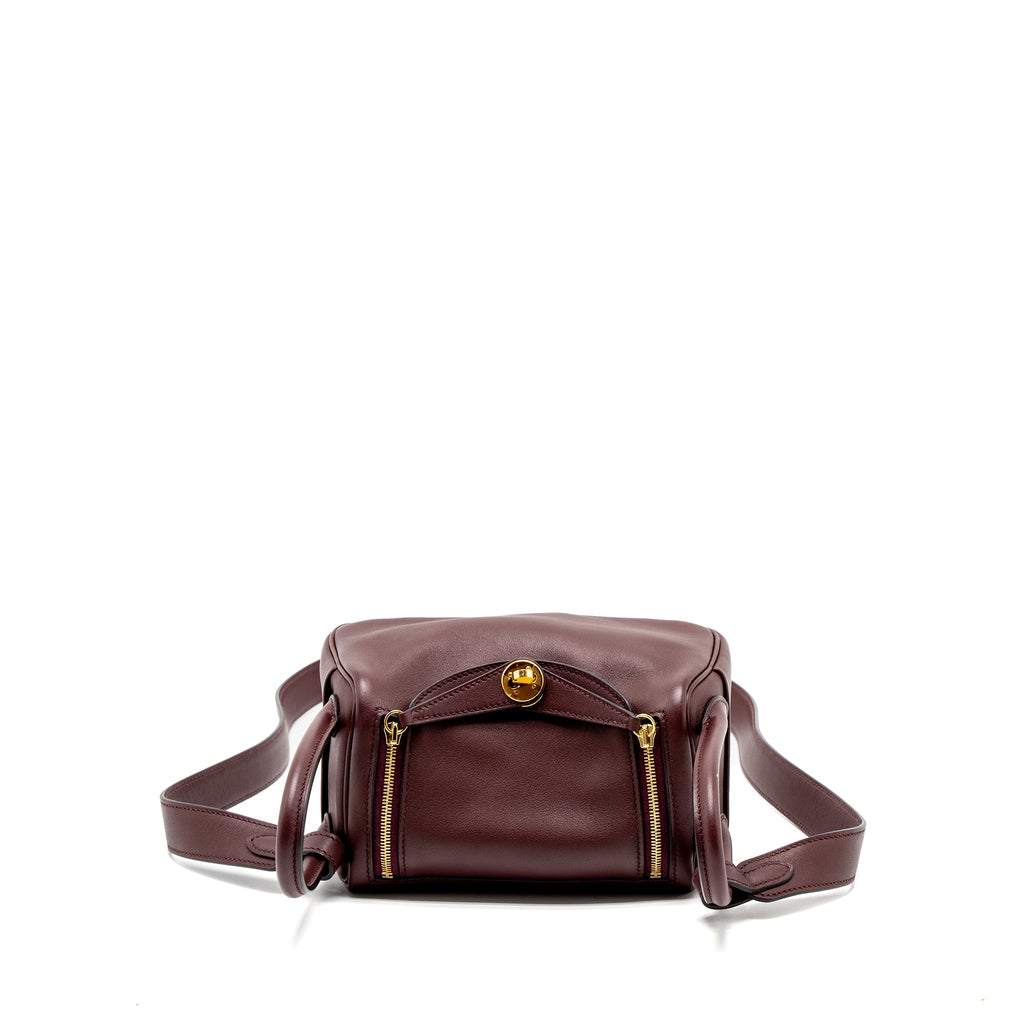 HERMES MINI LINDY SWIFT BORDEAUX GHW