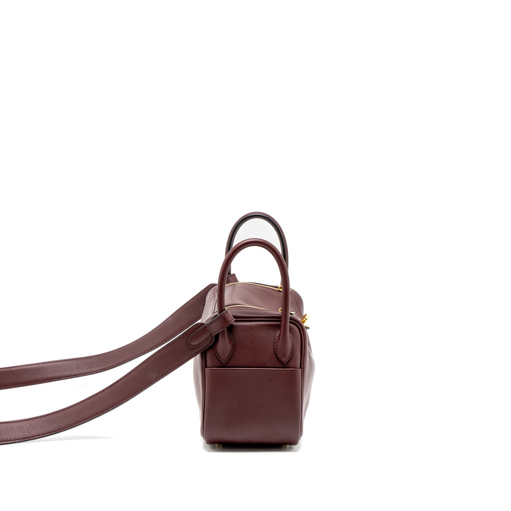 HERMES MINI LINDY SWIFT BORDEAUX GHW