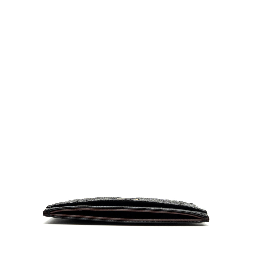 CHANEL CLASSIC CARD HOLDER CAVIAR BLACK GHW (MICROCHIP)
