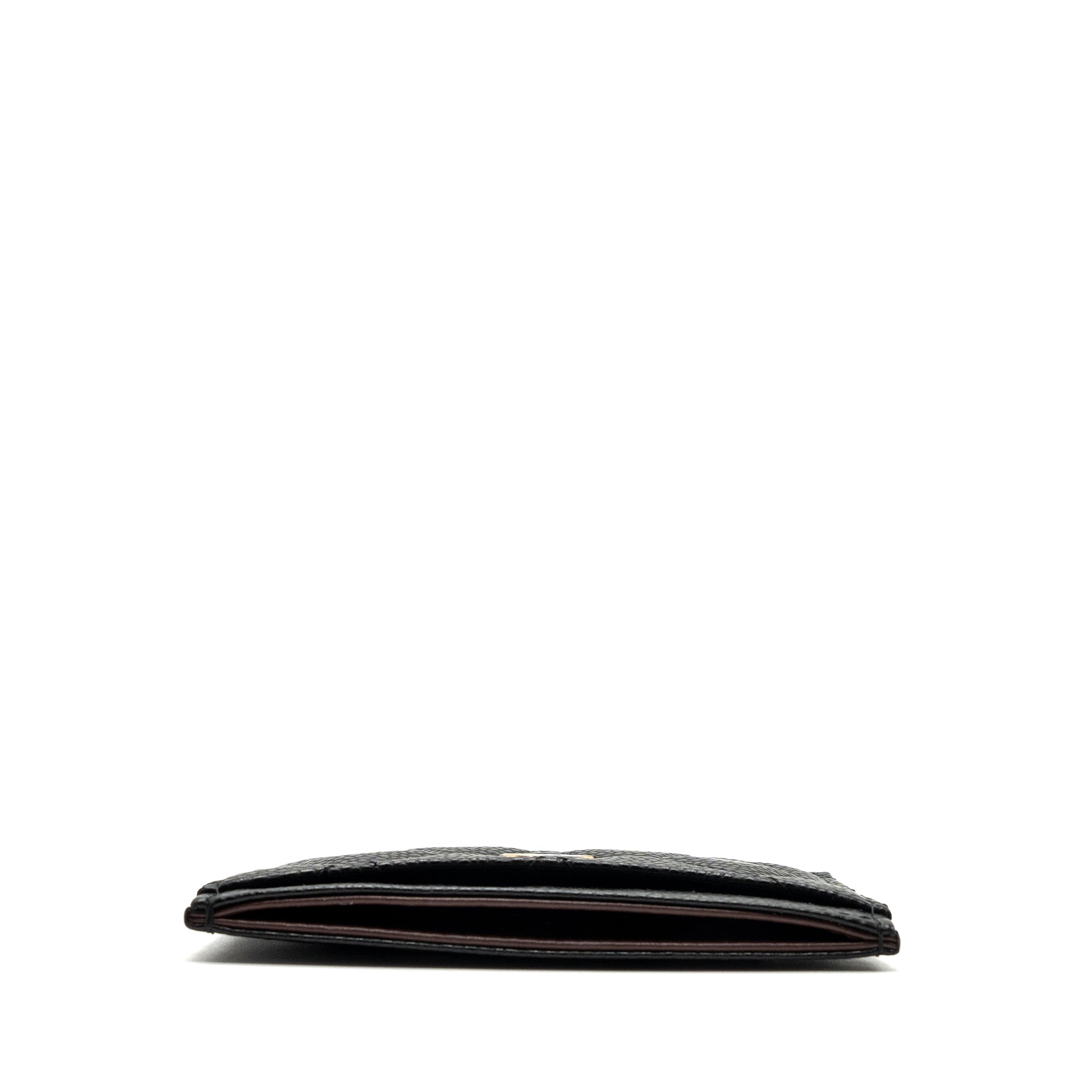 CHANEL CLASSIC CARD HOLDER CAVIAR BLACK GHW (MICROCHIP)