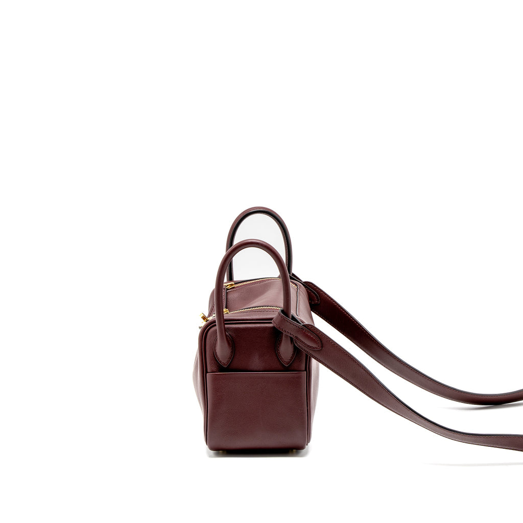 HERMES MINI LINDY SWIFT BORDEAUX GHW