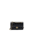 CHANEL VINTAGE SMALL CLASSIC DOUBLE FLAP BAG CAVIAR BLACK GHW