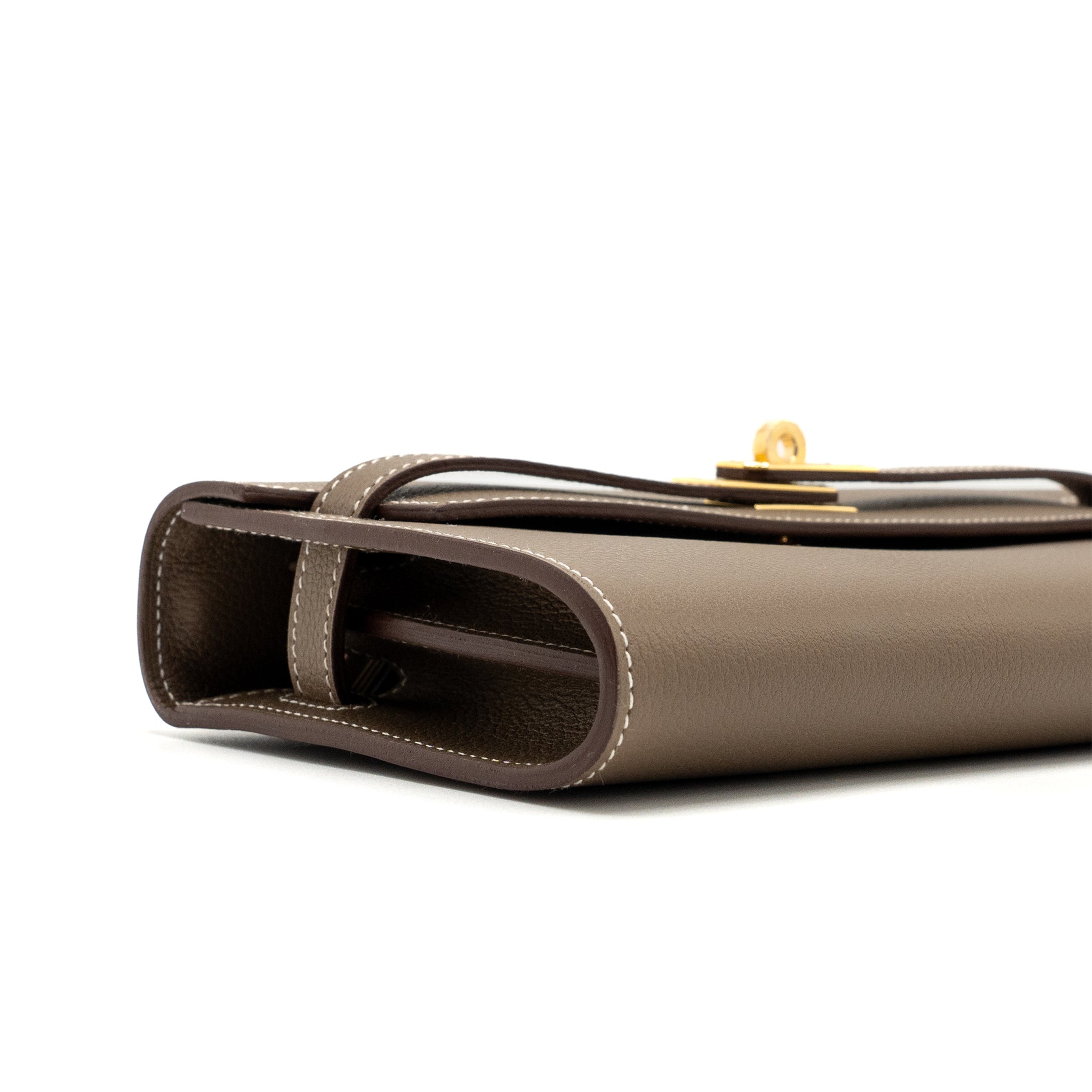 HERMES KELLY TO GO EVERCOLOR ETOUPE GHW