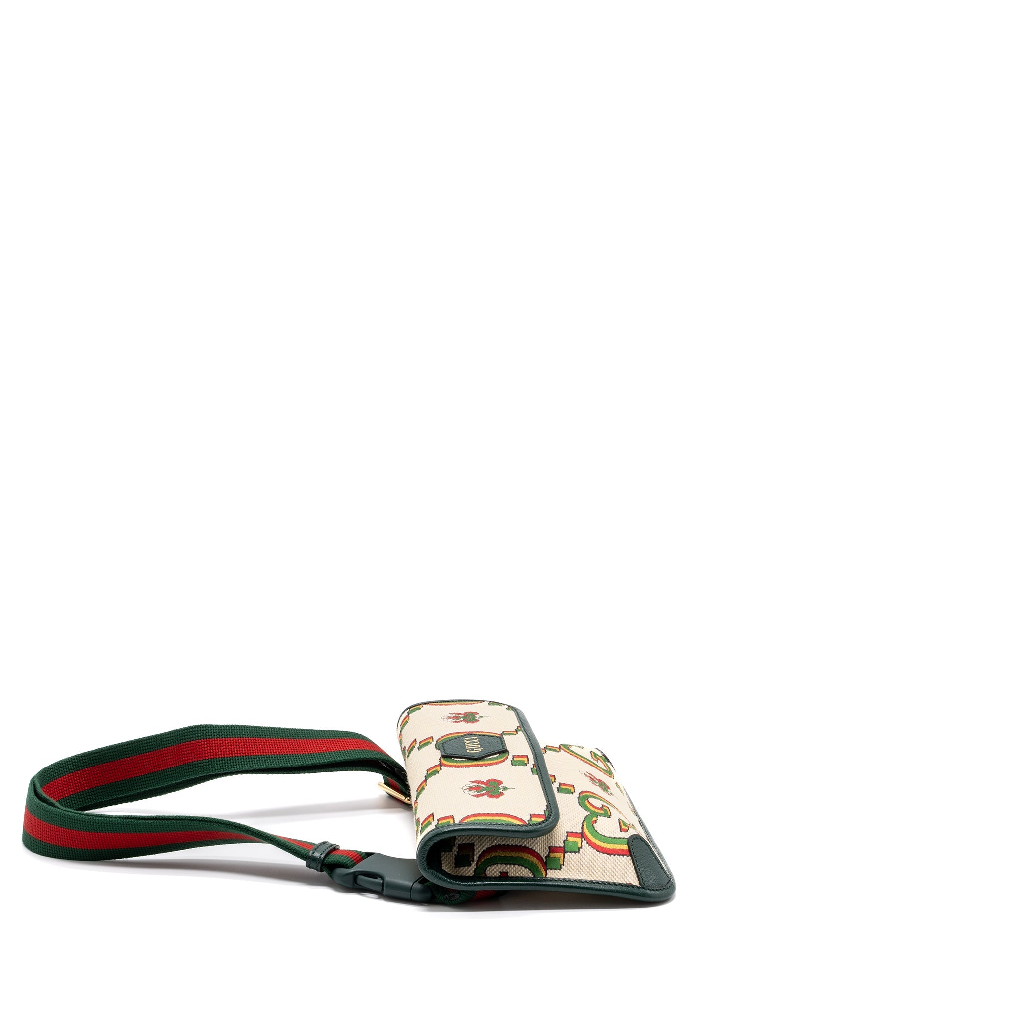 GUCCI BELT BAG CANVAS MULTICOLOUR GHW