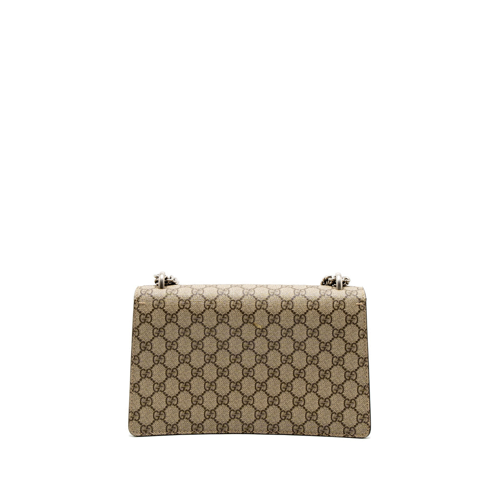 GUCCI SMALL DIONYSUS SHOULDER BAG GG SUPREME CANVAS/SUEDE BROWN SHW