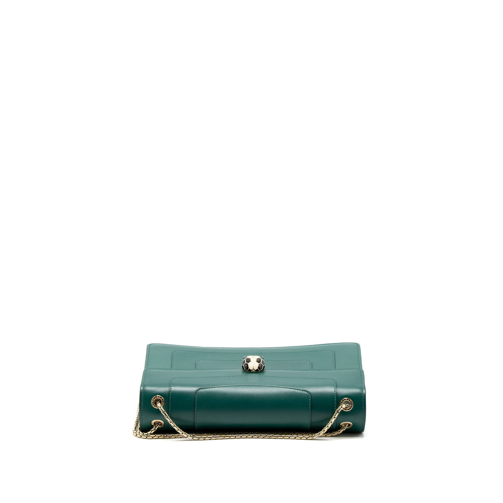 BVLGARI SERPENTI FOREVER SHOULDER BAG CALFSKIN GREEN LGHW