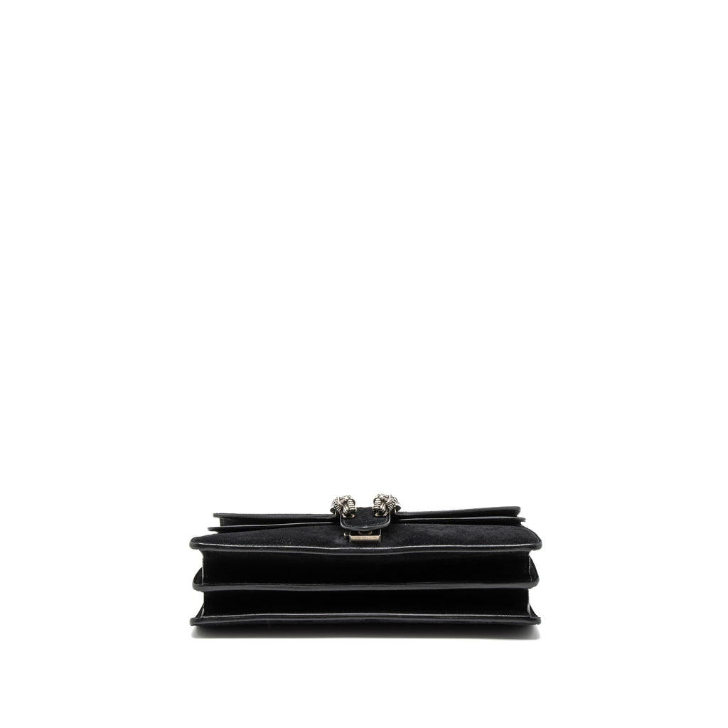 GUCCI SMALL DIONYSUS BAG SUEDE BLACK SHW
