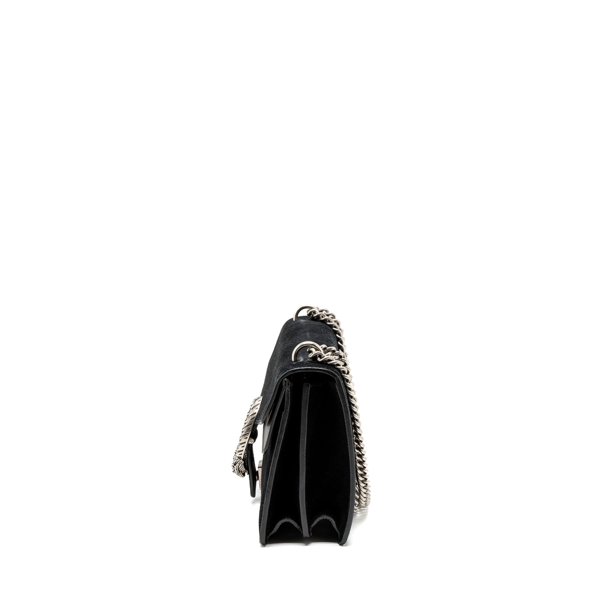 GUCCI SMALL DIONYSUS BAG SUEDE BLACK SHW