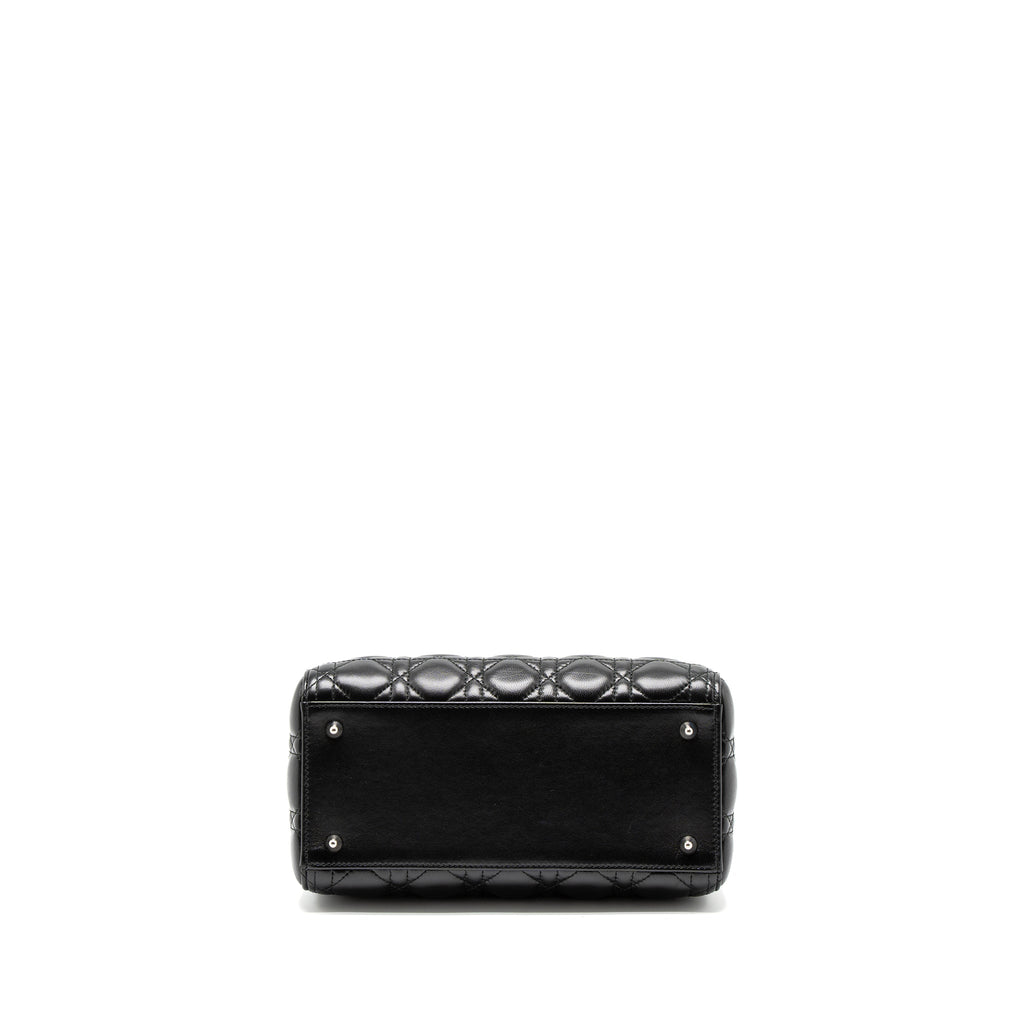 DIOR MEDIUM LADY DIOR LAMBSKIN BLACK SHW