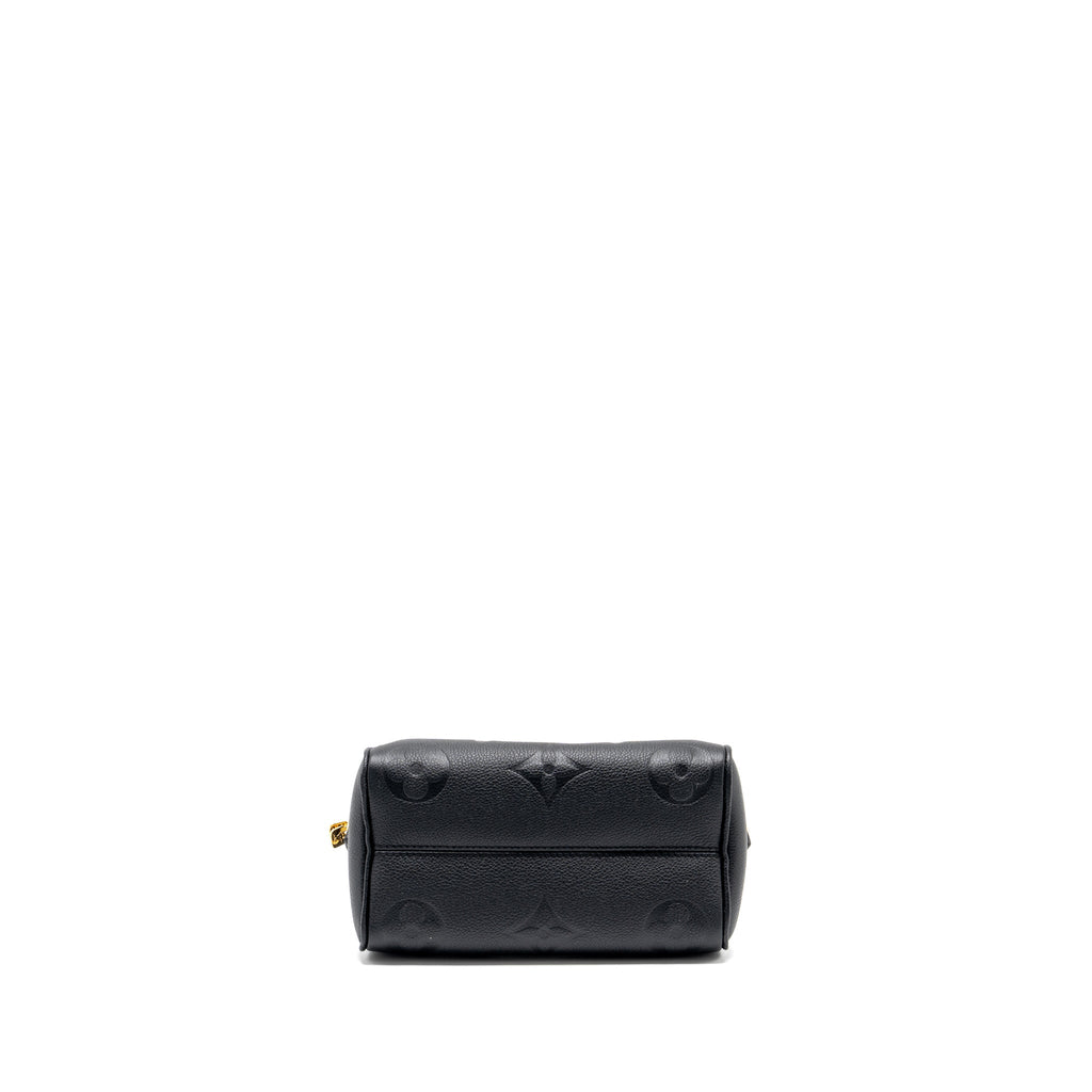 LOUIS VUITTON SPEEDY 20 BANDOULIERE MONOGRAM EMPREINTE BLACK GHW