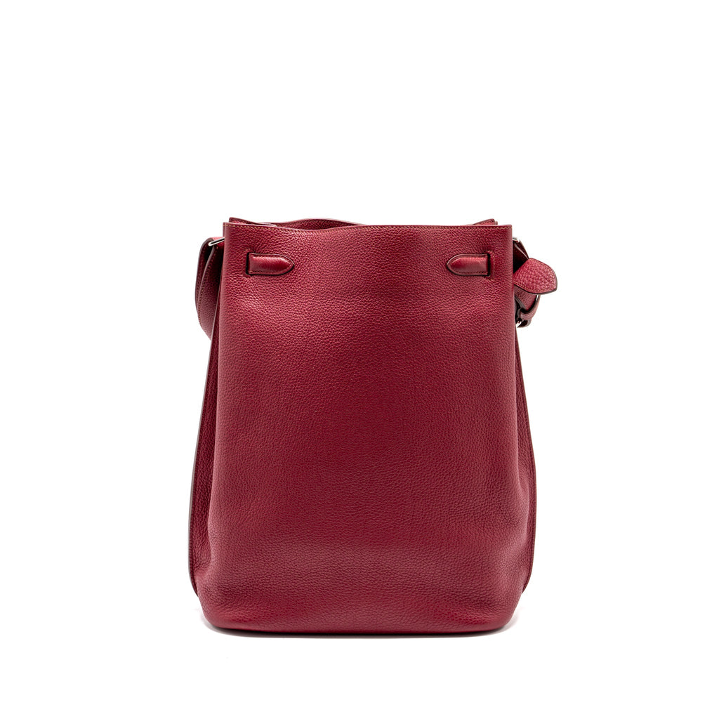 HERMES SO KELLY 26 CLEMENCE ROUGE GRENAT SHW