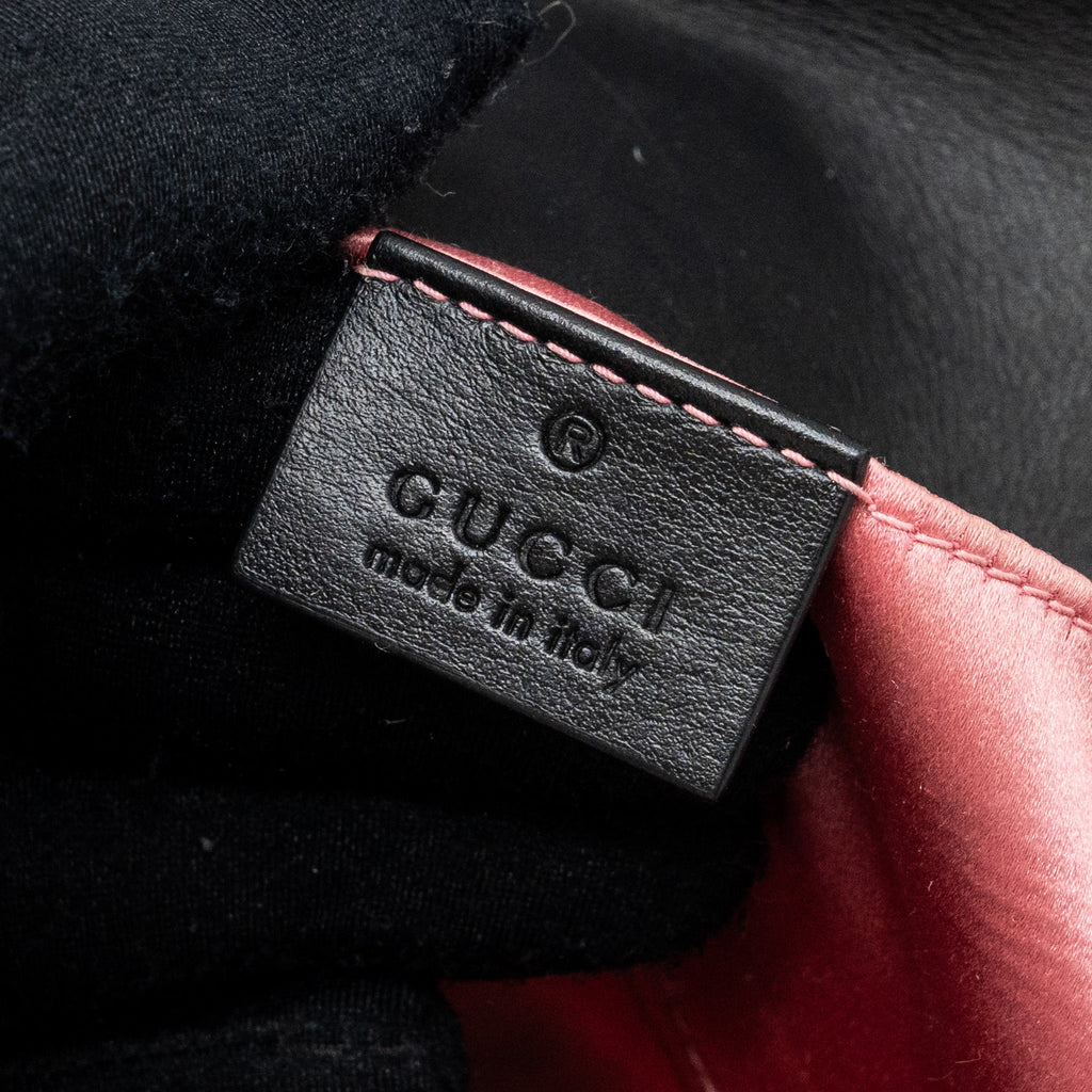 GUCCI MINI MARMONT VELVET BLACK GHW