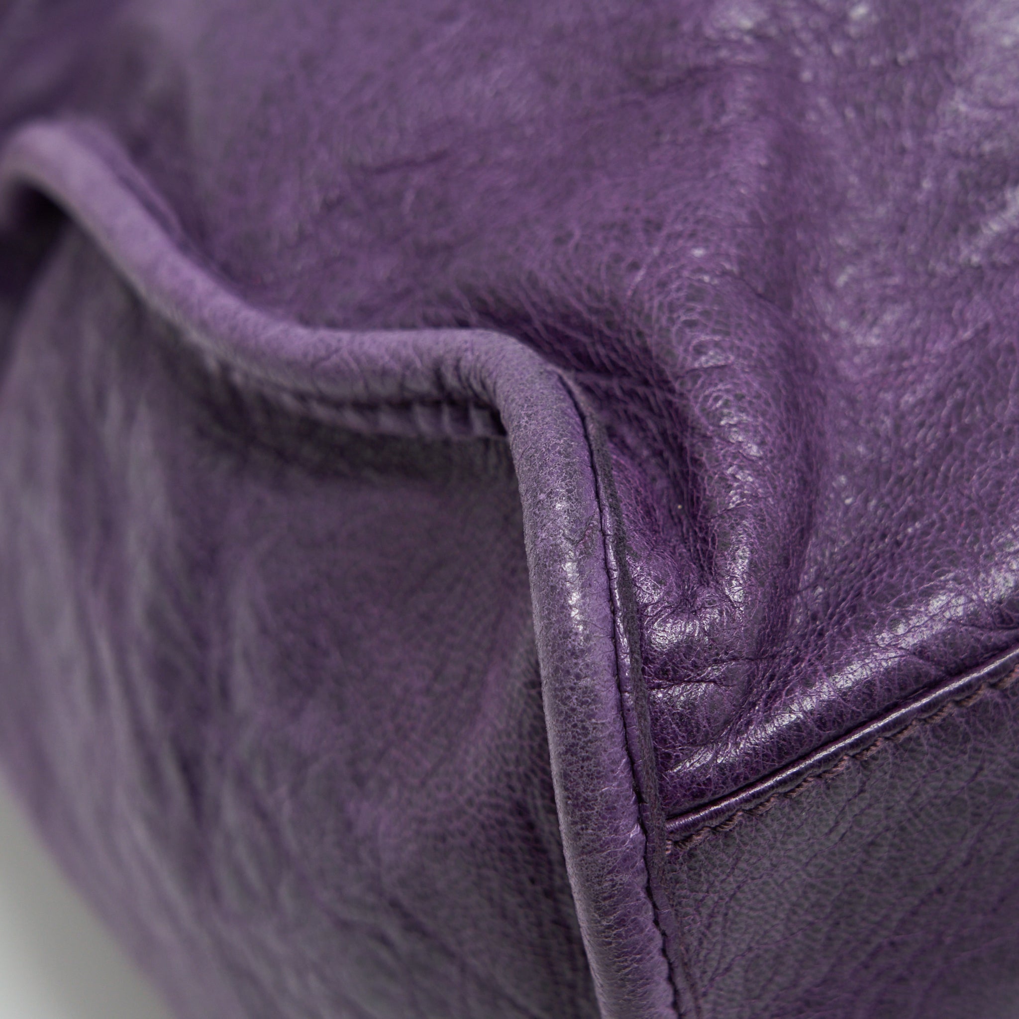 BALENCIAGA GIANT CITY BAG PURPLE GHW