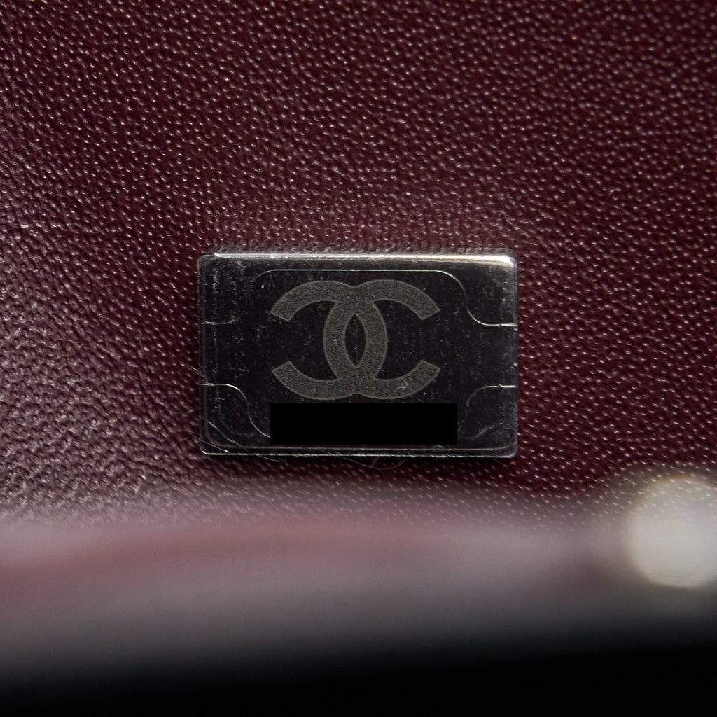 CHANEL SMALL CLASSIC FLAP BAG CAVIAR BLACK SHW(MICROCHIP)