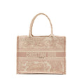DIOR MEDIUM BOOK TOTE BAG PINK TOILE DE JOUY EMBROIDERY