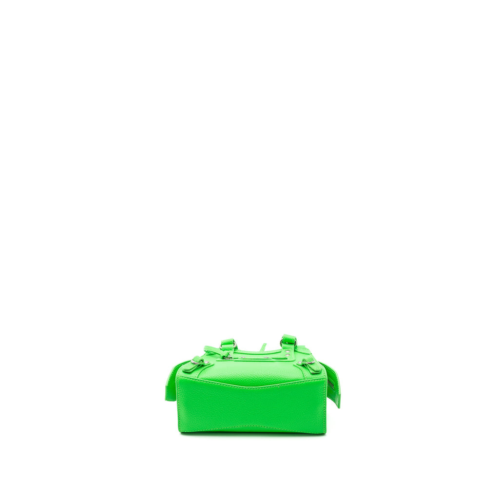 BALENCIAGA SUPER MINI NEO CITY BAG CALFSKIN GREEN SHW