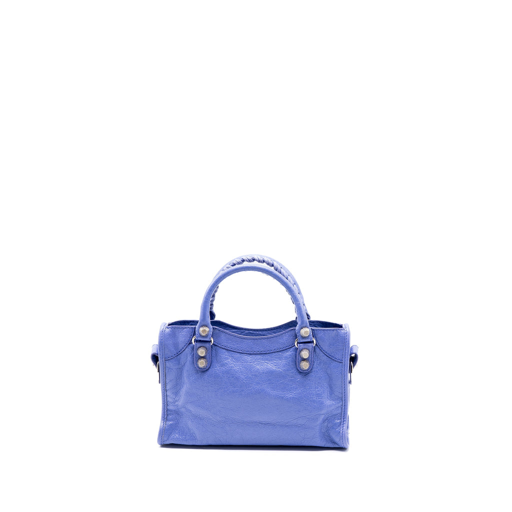 BALENCIAGA MINI CITY BAG LIGHT PURPLE SHW