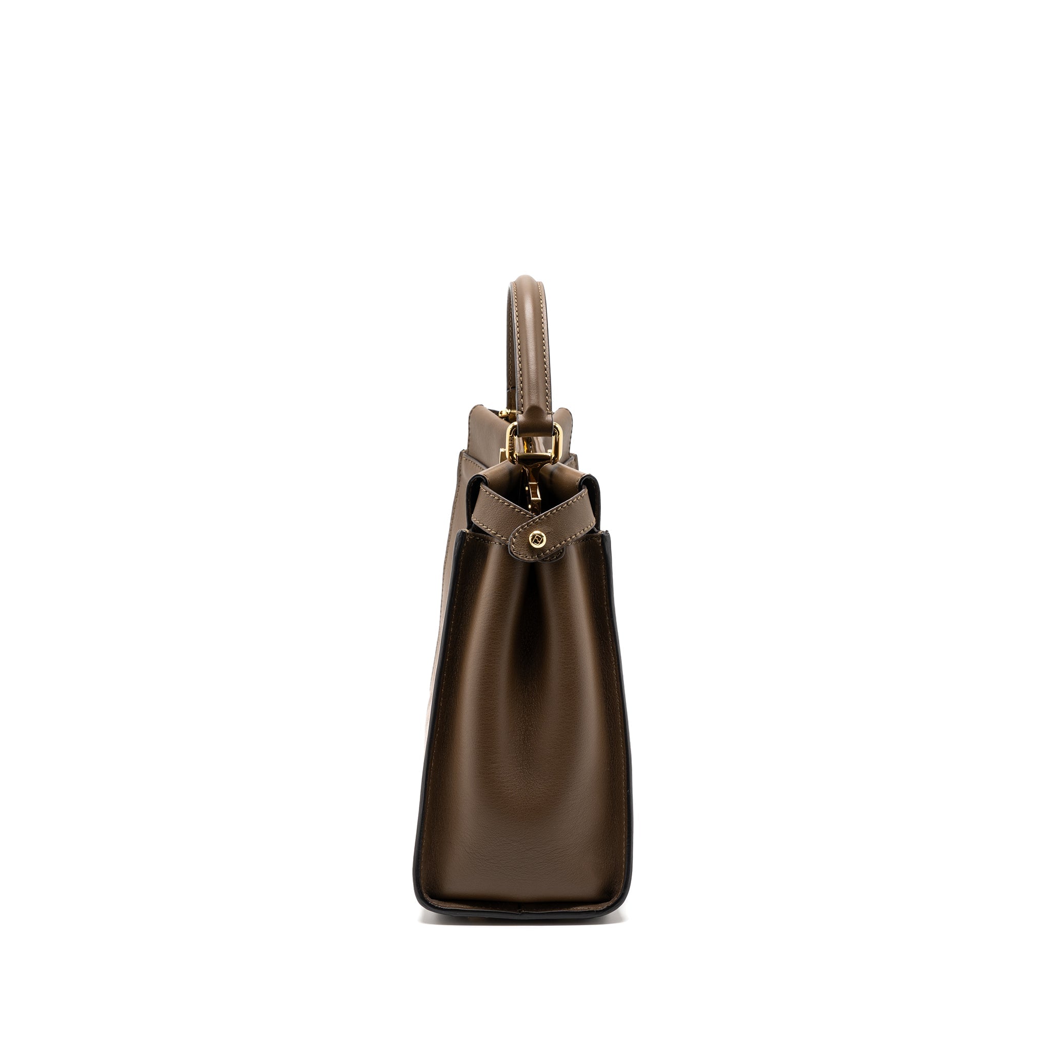 FENDI MEDIUM PEEKABOO BAG CALFSKIN TOBACO GHW