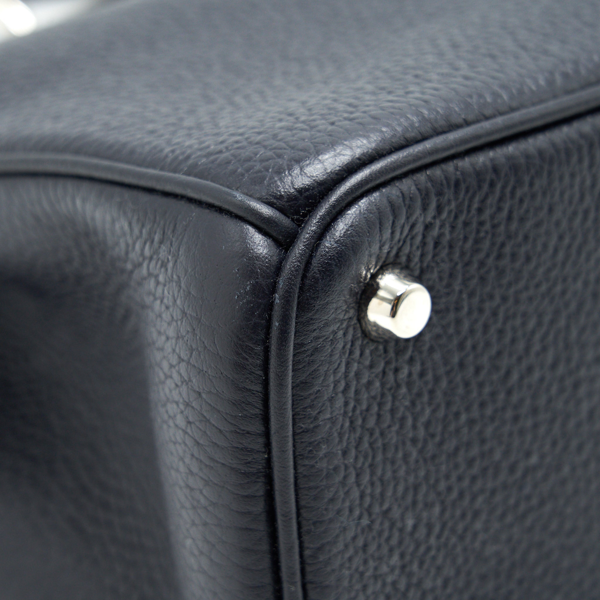 CHRISTIAN DIOR MEDIUM DIORISSIMO TOTE BAG BLACK GRAINED LEATHER SHW
