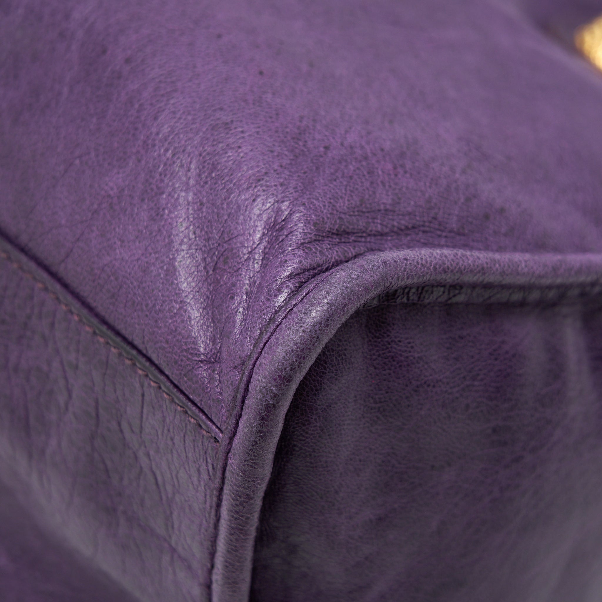 BALENCIAGA GIANT CITY BAG PURPLE GHW