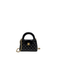 CHANEL MINI KELLY SHOPPING TOTE BAG CALFSKIN GHW (MICROCHIP)