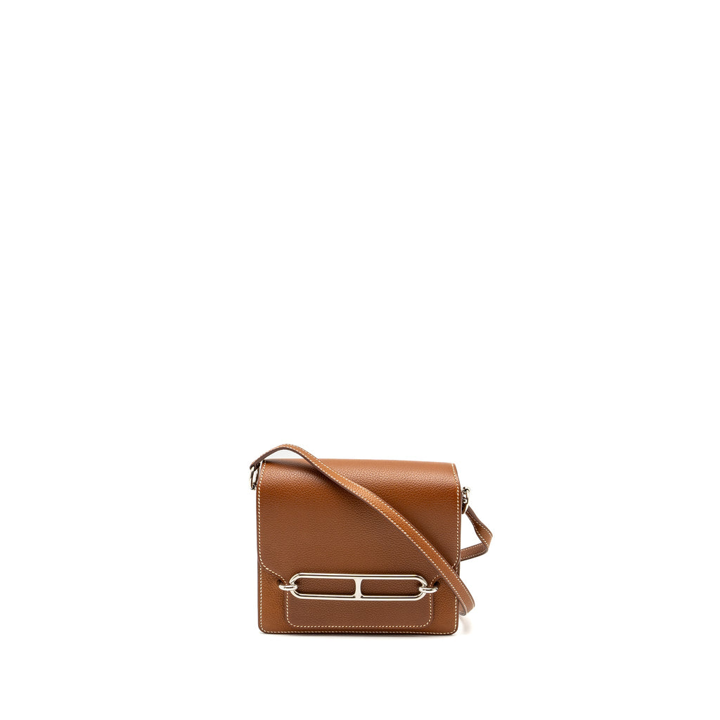 HERMES MINI ROULIS BARENIA FAUBOURG 34 FAUVE SHW