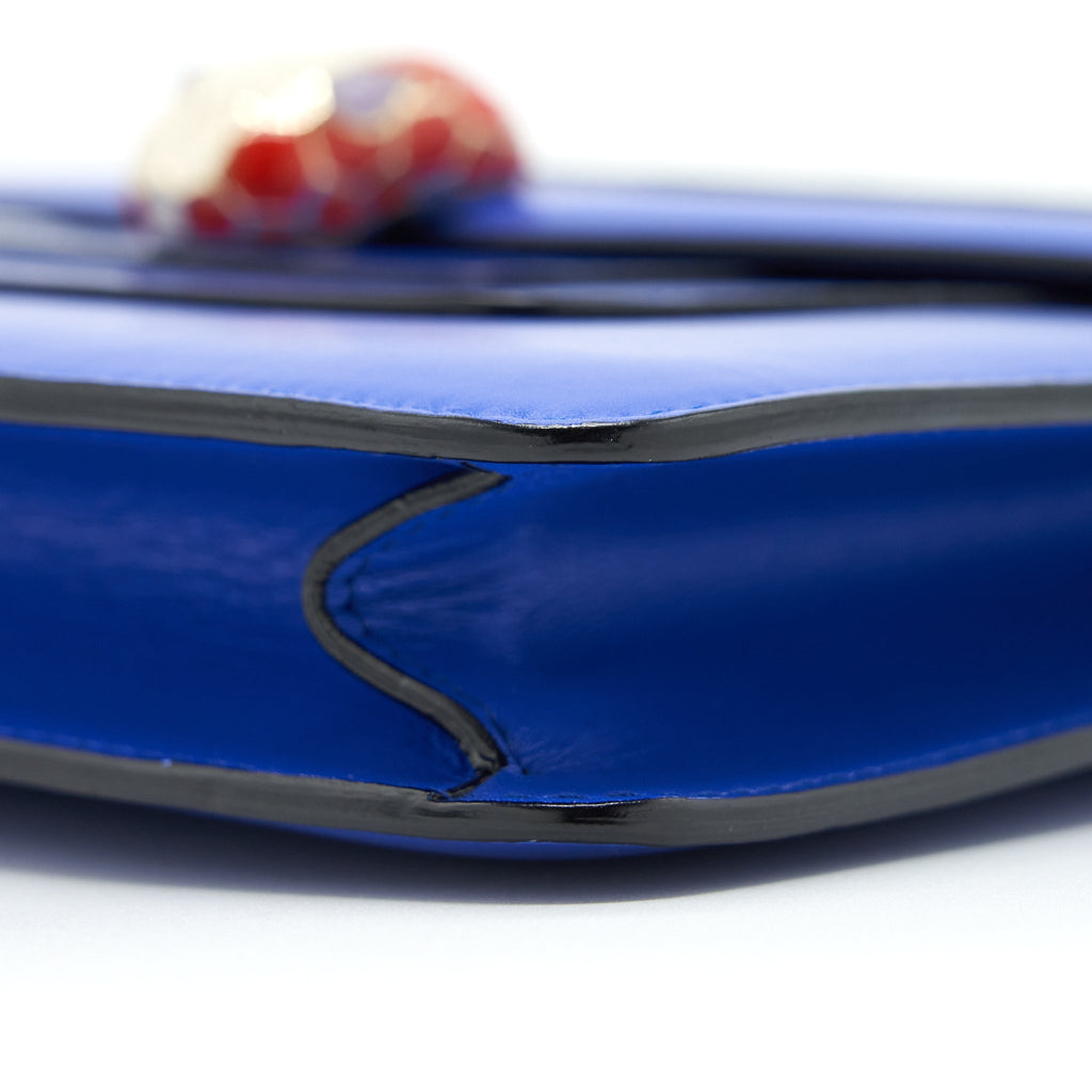 BVLGARI SERPENTI FOREVER CHAIN BAG BLUE