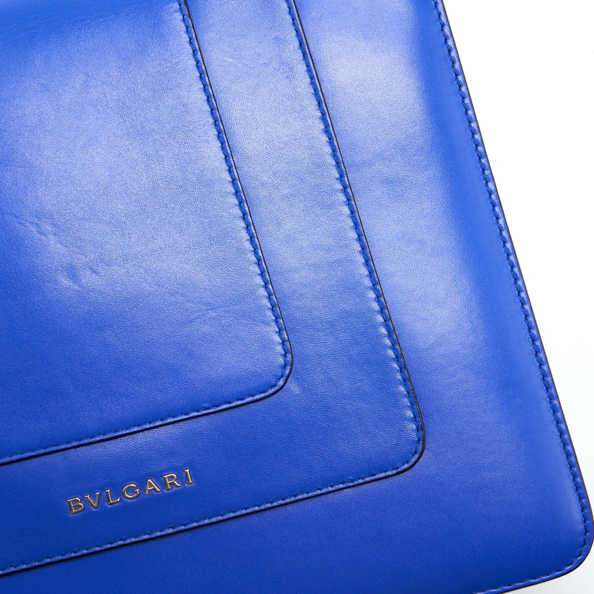 BVLGARI SERPENTI FOREVER CHAIN BAG BLUE