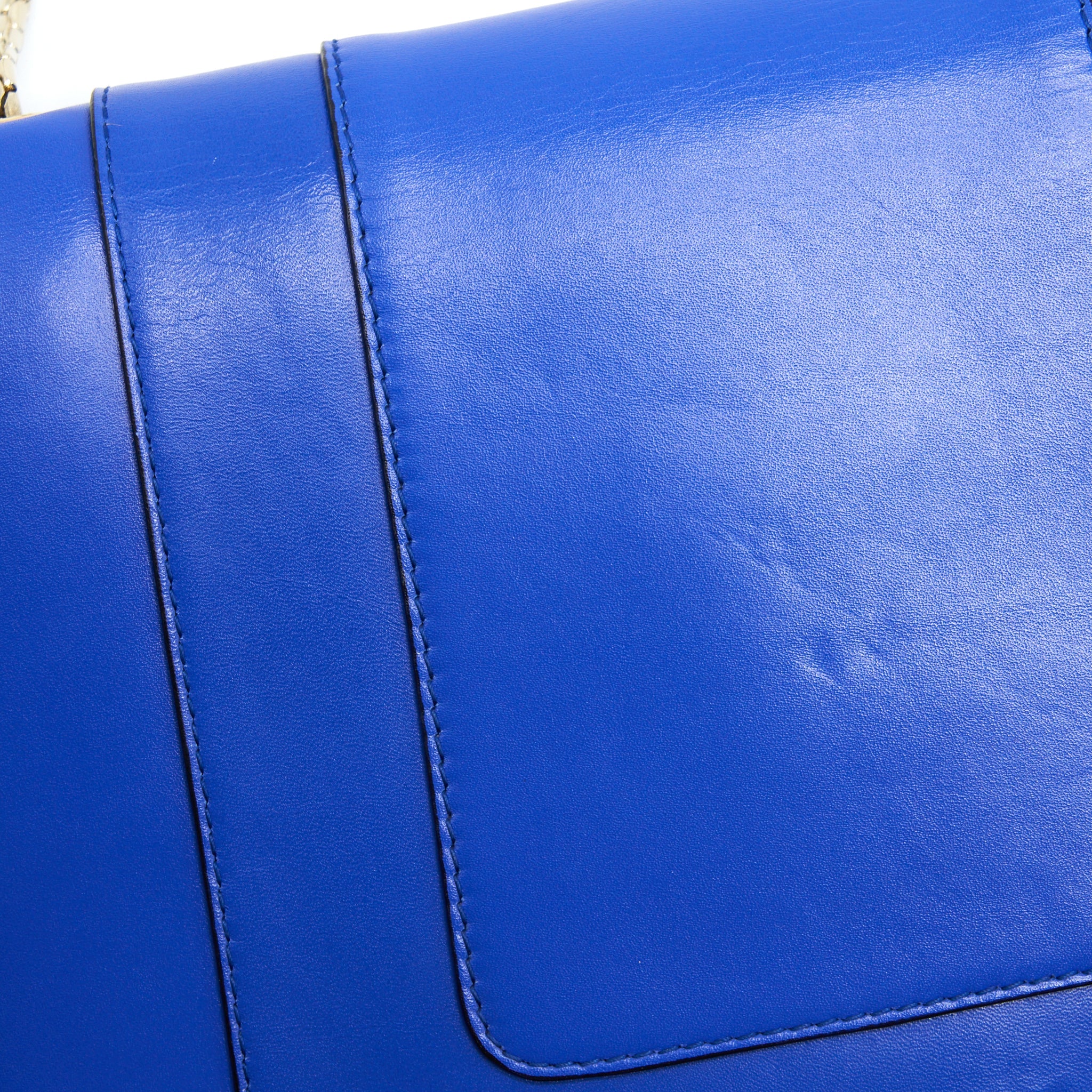 BVLGARI SERPENTI FOREVER CHAIN BAG BLUE
