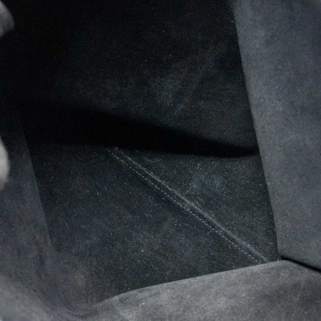 SAINT LAURENT/YSL SUZANNE HOBO BAG CALFSKIN BLACK GHW