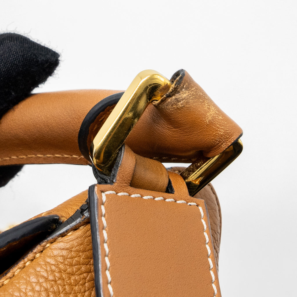 LOEWE MEDIUM PUZZLE BAG IN GRAINED CALFSKIN GOLD GHW