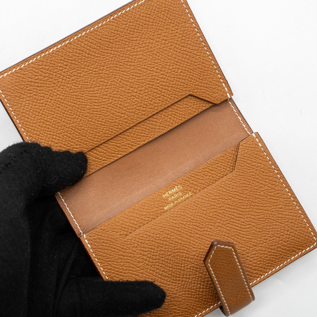 HERMES MINI WALLET EPSOM GOLD GHW