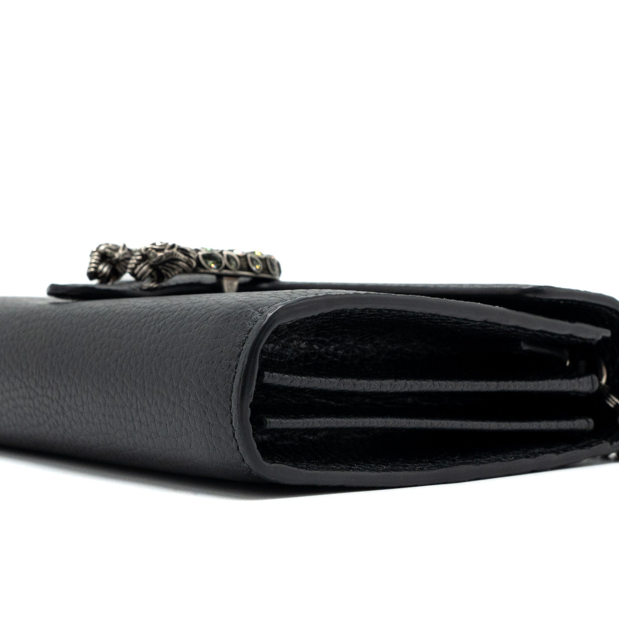 GUCCI DIONYSUS MINI CHAIN BAG CALFSKIN BLACK SHW