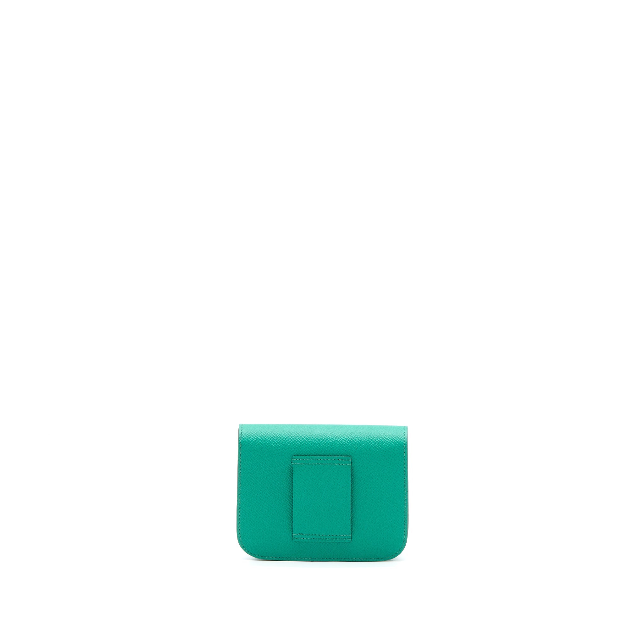 HERMES CONSTANCE SLIM EPSOM LAQUE VERT JADE/BLEU BRUME SHW