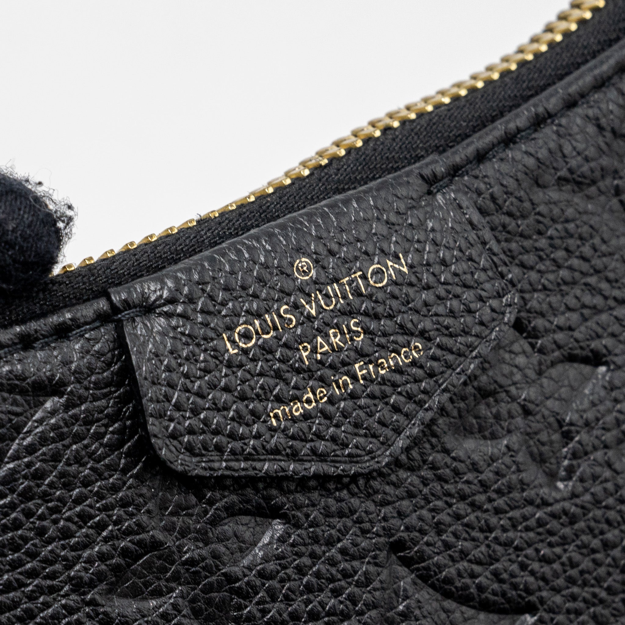 LOUIS VUITTON EASY POUCH ON STRAP MONOGRAM EMPREINTE BLACK GHW (NEW VERSION)