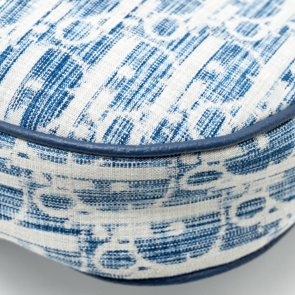 DIOR HOMME SADDLE BAG OBLIQUE KASURI BLUE/MULTICOLOUR SHW