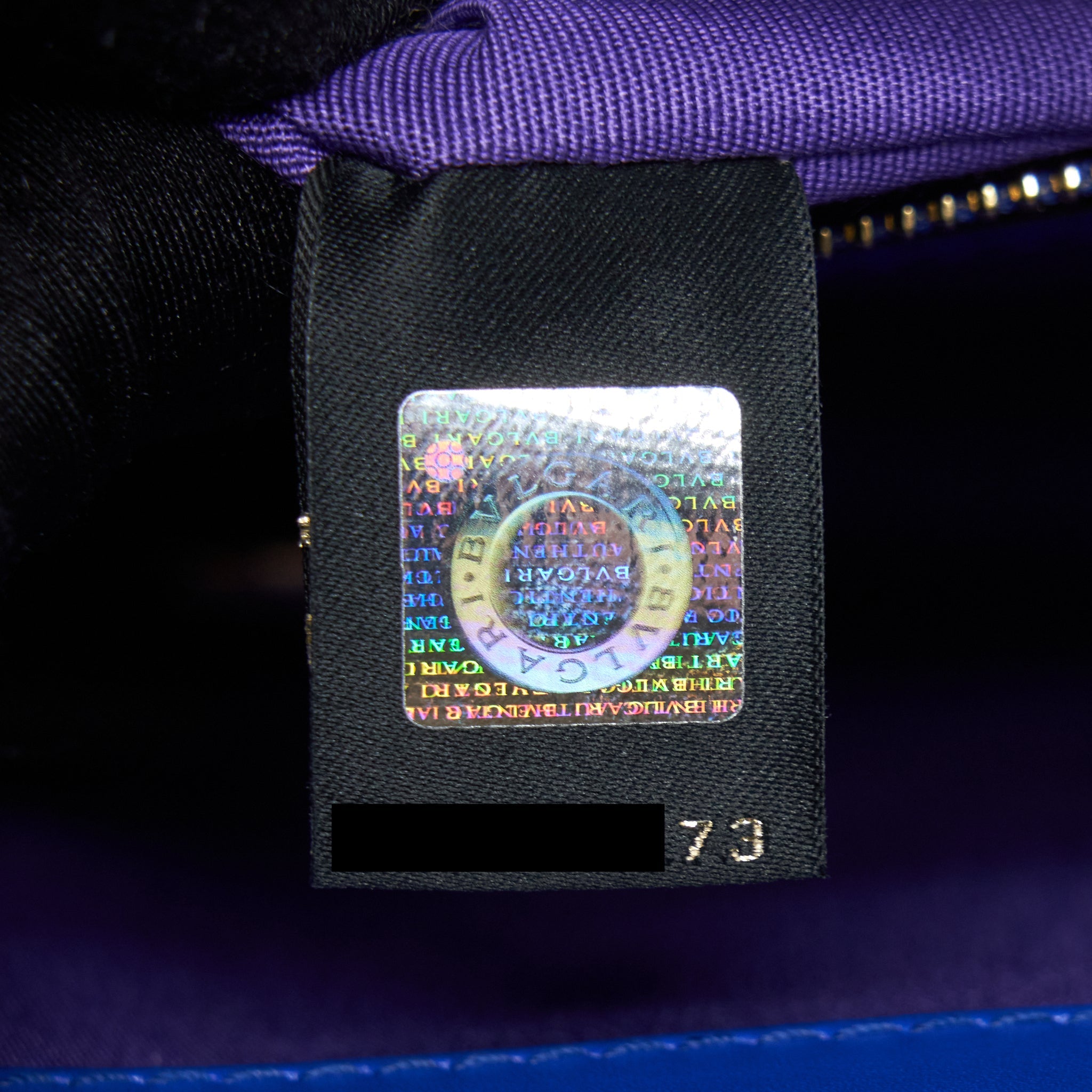 BVLGARI SERPENTI FOREVER CHAIN BAG BLUE