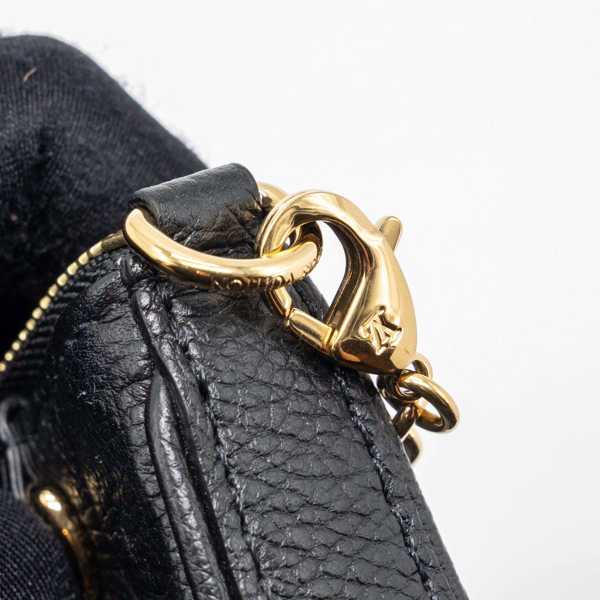 LOUIS VUITTON EASY POUCH ON STRAP MONOGRAM EMPREINTE BLACK GHW (NEW VERSION)