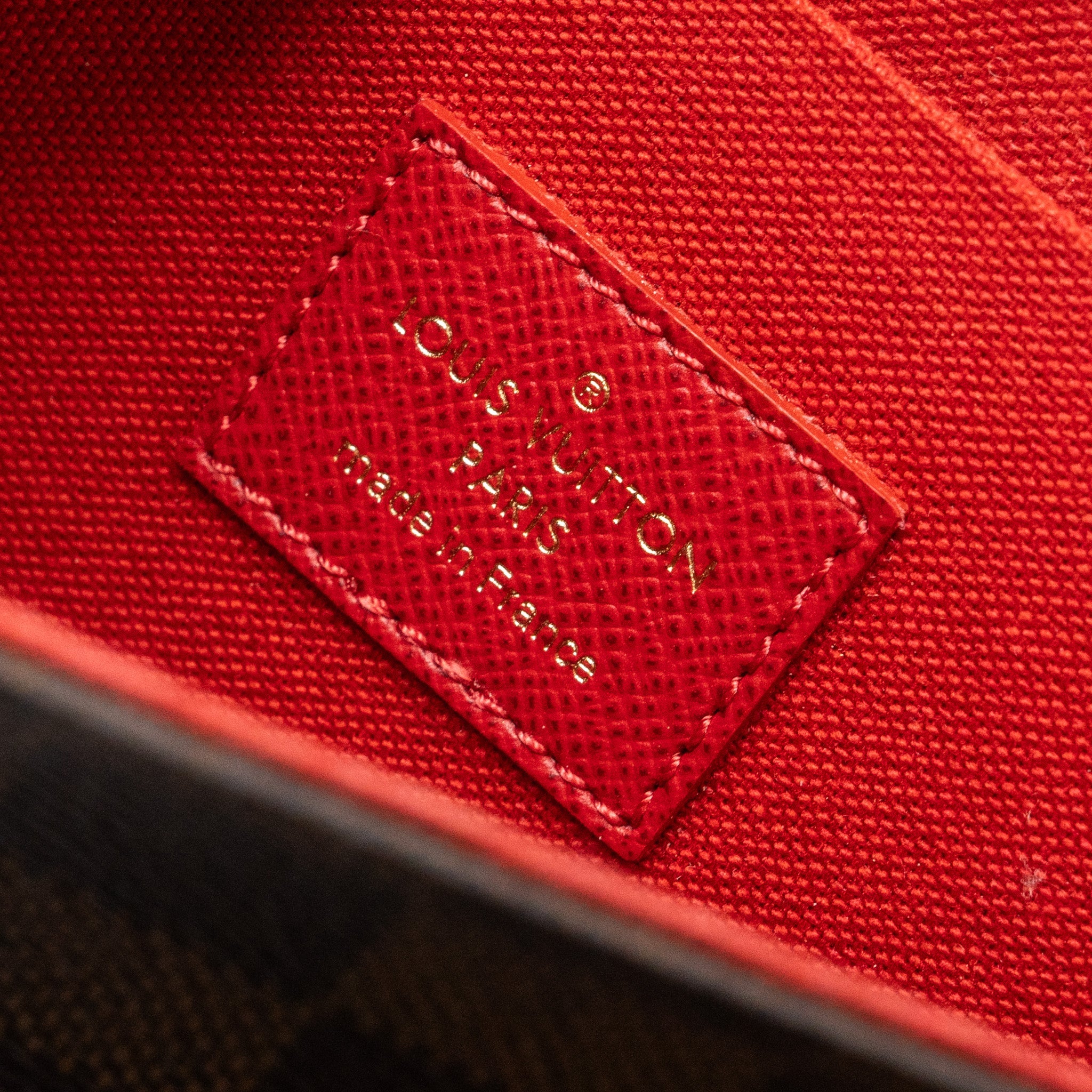 LOUIS VUITTON FELICIE POCHETTE DAMIER EBÈNE CANVAS GHW